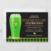 Uitnodigingen van de partij Green Beer St. Patrick (Voorkant)