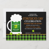 Uitnodigingen van de partij Green Beer St. Patrick (Voorkant)