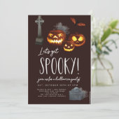 Uitnodigingen van de partij Halloween (Staand voorkant)