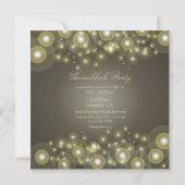 Uitnodigingen van de partij Hanukkah, champagnebub (Achterkant)