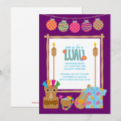 Uitnodigingen van de partij Hawaiian Luau (Voorkant / Achterkant)