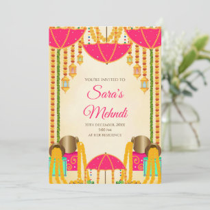 Uitnodigingen van de partij Henna