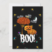 Uitnodigingen van de partij Pumpkin Head Halloween (Achterkant)