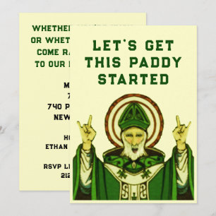 Uitnodigingen van de partij St. Patrick