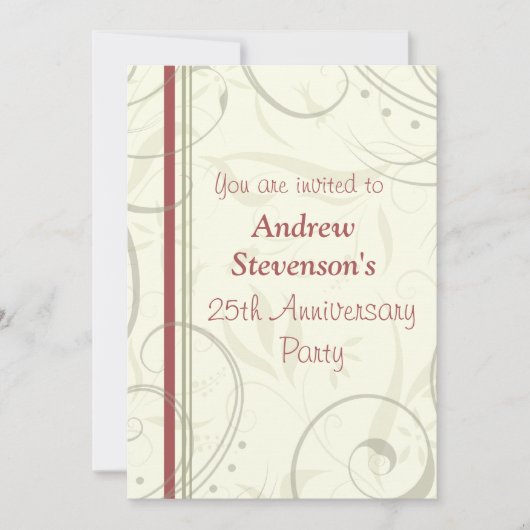 Uitnodigingen van de Partij van het Jubileum van d (Voorkant)