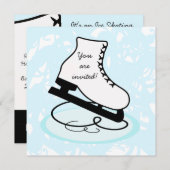 Uitnodigingen van de Partij van het Schaats van he (Voorkant / Achterkant)