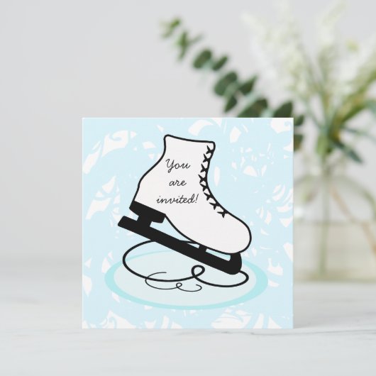 Uitnodigingen van de Partij van het Schaats van he (Staand voorkant)