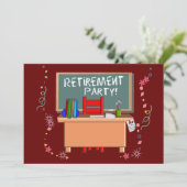 Uitnodigingen van de Partij voor Pensionering van (Staand voorkant)