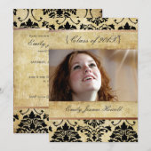 Uitnodigingen van de partij voor schade/Afstudere (Voorkant / Achterkant)