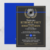 Uitnodigingen van de Pensioenpartij van politieamb (Voorkant / Achterkant)