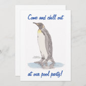 Uitnodigingen van de Pool Penguin (Voorkant / Achterkant)