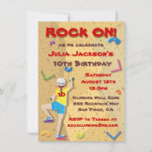 Uitnodigingen van de Rock Climate Party (Voorkant)