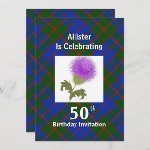 Uitnodigingen van de Scottish Thmed Celebration Pa