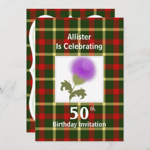 Uitnodigingen van de Scottish Thmed Celebration Pa