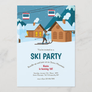 Uitnodigingen van de Ski Partij