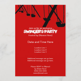 Uitnodigingen van de Tasteful Swingers Party