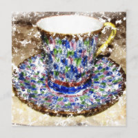 Uitnodigingen van de Tea Cup Partij