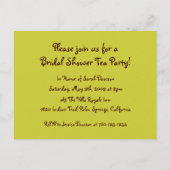 Uitnodigingen van de Tea Party (Achterkant)