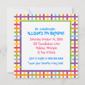 Uitnodigingen van de Tea Party van Mad Hatter (Achterkant)