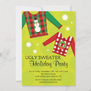 Uitnodigingen van de Ugly Sweater Holiday Party