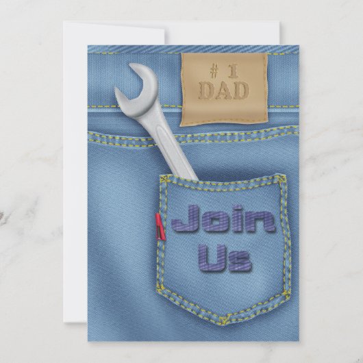 Uitnodigingen van de Vaderdag van hulpmiddelen (Voorkant)