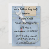 Uitnodigingen van de Vaderdag van hulpmiddelen (Achterkant)