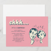 Uitnodigingen van de verrassende partij (Voorkant / Achterkant)