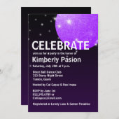 Uitnodigingen van Disco Ball Party (Voorkant / Achterkant)