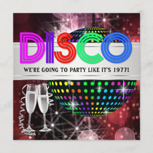 Uitnodigingen van Disco Dance Party