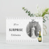 Uitnodigingen van Elegant Silver 25th Jubileum Par (Staand voorkant)