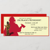 Uitnodigingen van Fireman Custom Retirement Party (Voorkant / Achterkant)