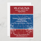 Uitnodigingen van Fireworks Party (Voorkant / Achterkant)