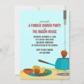 Uitnodigingen van Fondue Dinner Party (Voorkant)