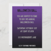 Uitnodigingen van Fortune Teller Halloween Party (Achterkant)