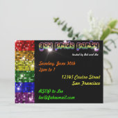 Uitnodigingen van Gay Pride Party (Staand voorkant)