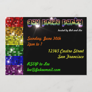 Uitnodigingen van Gay Pride Party