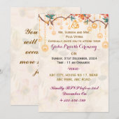 Uitnodigingen van Griha Pravesh (Voorkant / Achterkant)