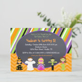 Uitnodigingen van Halloween Costume Party (Staand voorkant)