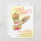 Uitnodigingen van Hawaiian Tiki Party (Voorkant)