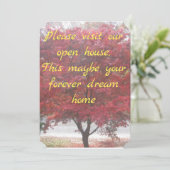 Uitnodigingen van het Open House (Staand voorkant)