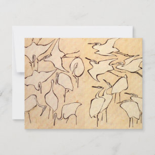 Uitnodigingen van Hokusai Cranes