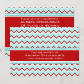 Uitnodigingen van Jubilea van werknemers (Voorkant / Achterkant)