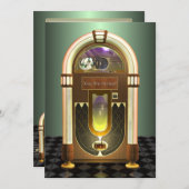 Uitnodigingen van Jukebox Party (Voorkant / Achterkant)