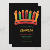 Uitnodigingen van Kwanzaa Party (Voorkant / Achterkant)