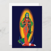 Uitnodigingen van La Virgen de Guadalupe (Voorkant / Achterkant)