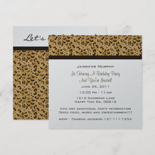 Uitnodigingen van Leopard Print Party