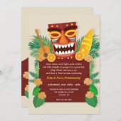 Uitnodigingen van Luau Party (Voorkant / Achterkant)