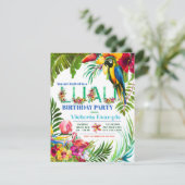 Uitnodigingen van Luau Party (Staand voorkant)