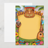 Uitnodigingen van Luau, uitnodigingen van de Hawai (Voorkant / Achterkant)