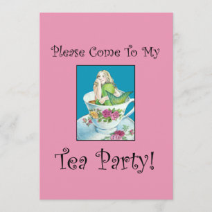 Uitnodigingen van Mermaid Tea Party